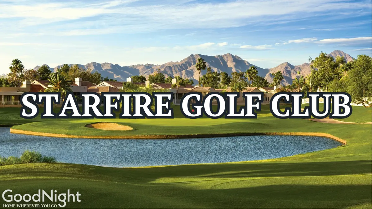 A scenic golf course with lush green fairways, a tranquil water feature, and sweeping mountain views in the background. The setting is serene and sophisticated, perfect for golf enthusiasts or those seeking relaxed outdoor leisure.